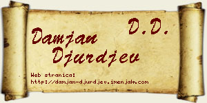 Damjan Đurđev vizit kartica
